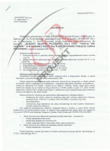 PROJEKT BUDOWLANY BUDOWY SIŁOWNI WIATROWEJ EW.3  TYPU "VESTAS V90-1,8/2,0MW" 