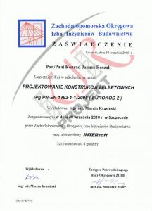 Szkolenia - Projektowanie konstrukcji żelbetowych PN-EN - 2010