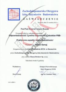 Szkolenia - Ubezpieczenie OC - 2010