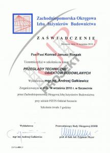 Szkolenia - Przeglądy okresowe budynków - 2010