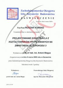 Szkolenia - Projektowanie konstr_stalowych z kształ_zimnogiętych wg EUROKODU 3 - 2009